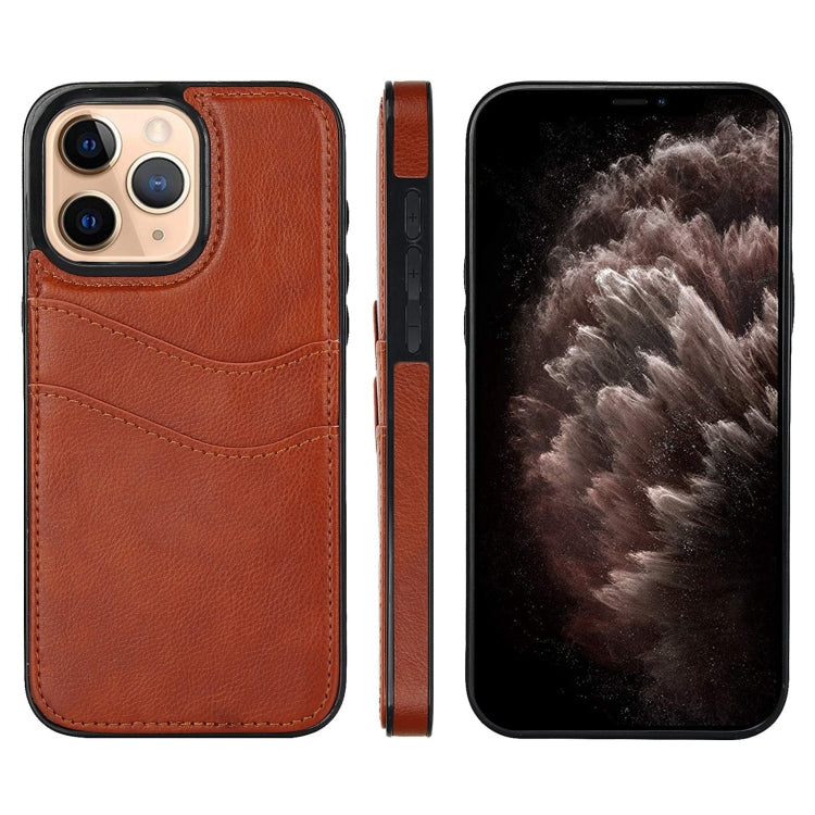 Litchi Leather Skin Card Slots Phone Case, Series 2