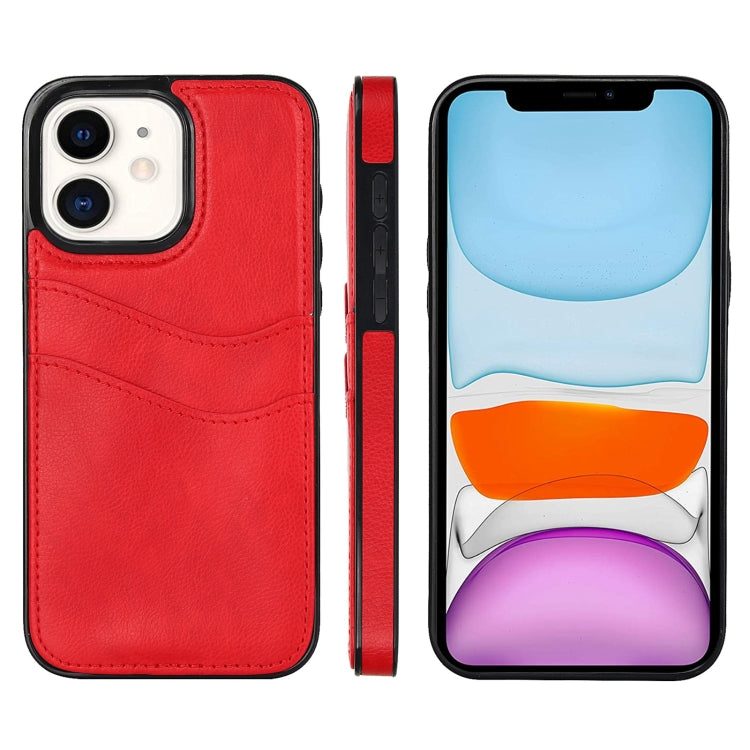 Litchi Leather Skin Card Slots Phone Case, Series 1