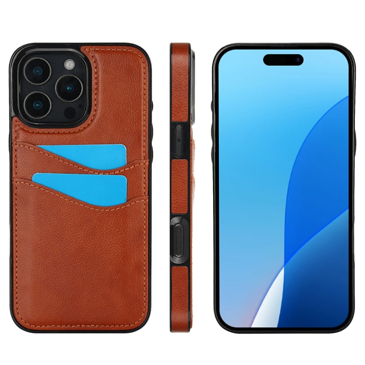 Litchi Leather Skin Card Slots Phone Case, Series 4