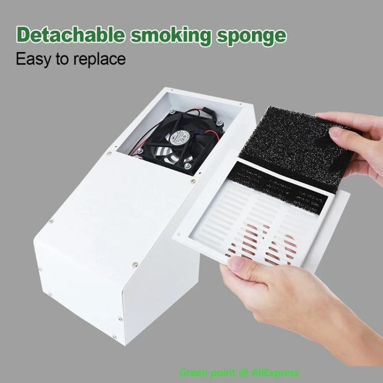 BEST BST-938 LED Electric Iron Smoking Instrument Smoke Purifier Soldering Station with Exhaust Fan