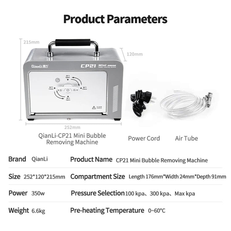 Qianli CP21 Mini LCD Screen Bubble Removing Machine