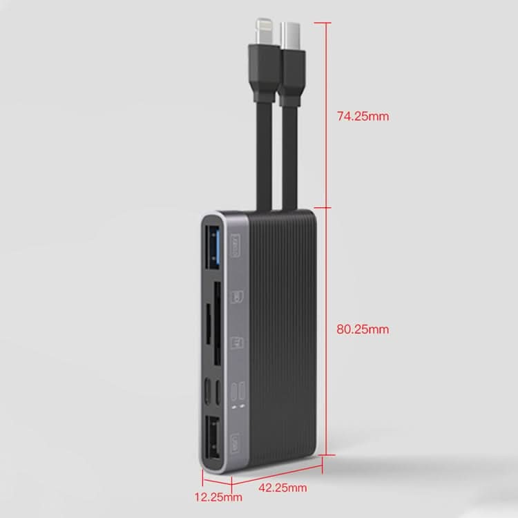 NK-1048HD 6 in 1 Multifunctional Docking Station