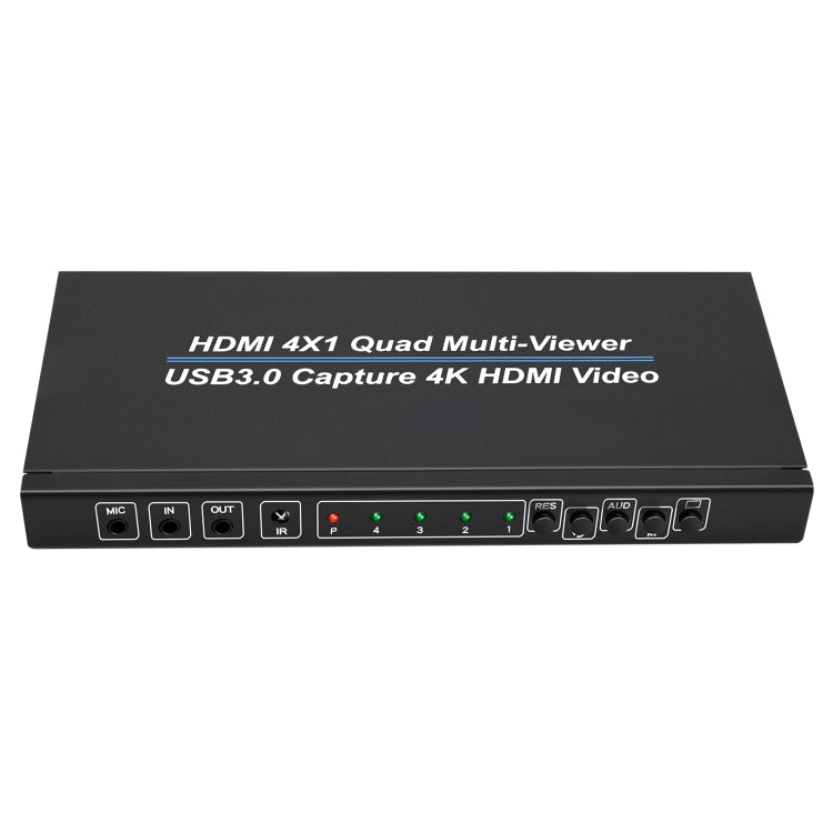 NK-941S 4K HDMI 4x1 Screen Splitter + USB3.0 Video Capture All In One Machine Reluova