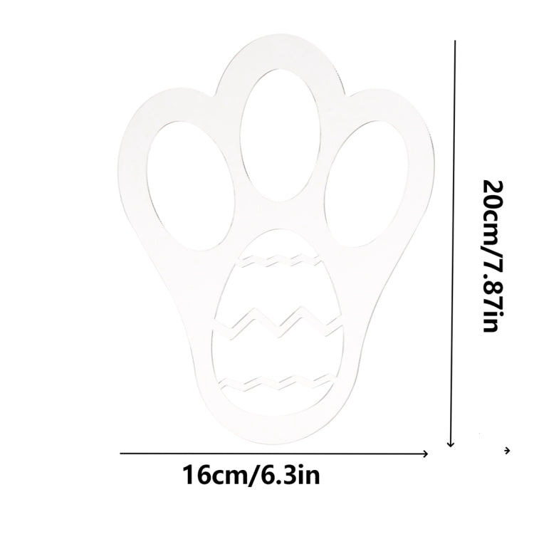 Acrylic Easter Bunny Footprint Template My Store