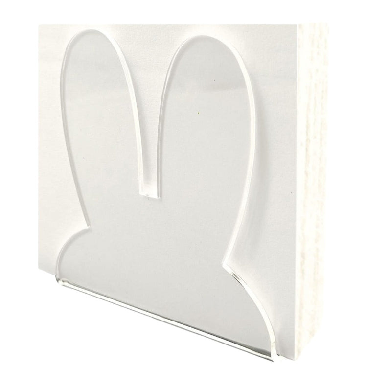 Acrylic Easter Bunny Ears Shape Napkin Storage Rack