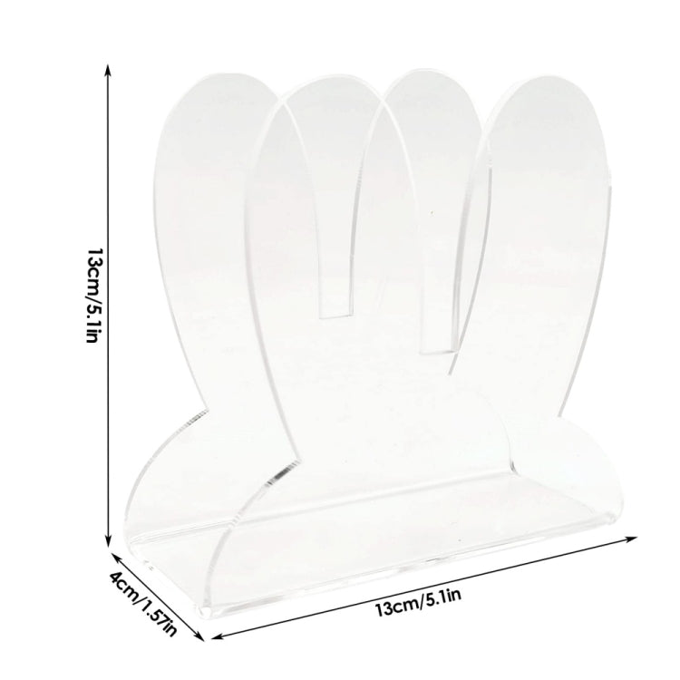 Acrylic Easter Bunny Ears Shape Napkin Storage Rack My Store