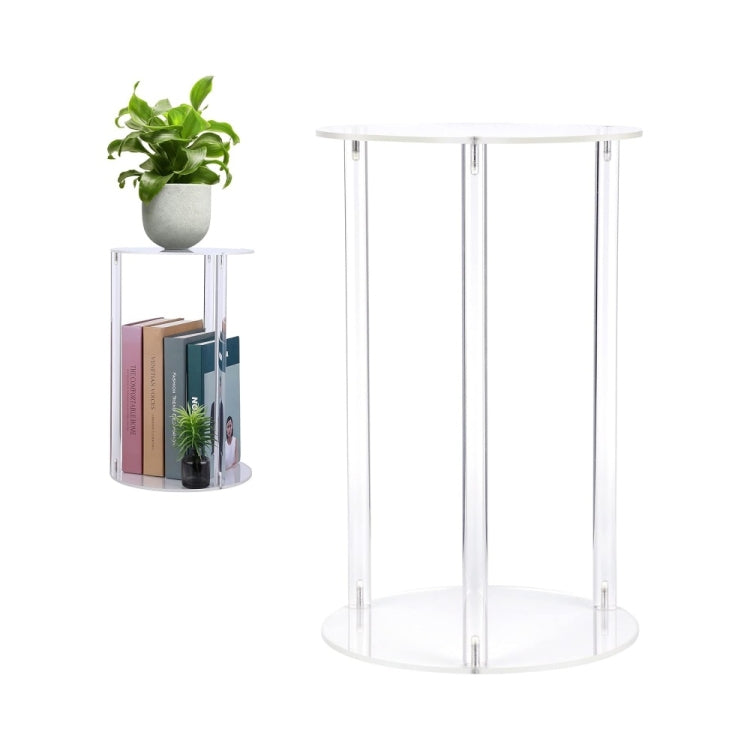 Dual Layer Acrylic Plant Flower Pot Stand Home Living Room Decoration My Store