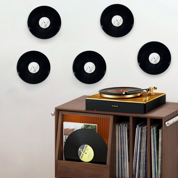 Wall Mounted Acrylic No-Punch Record Display Stand