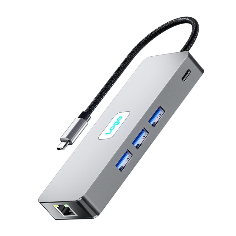 BYL-2401 8 in 1 Type-C to PD100W + USB3.0 + HDMI + DP + RJ45 HUB Docking Station My Store