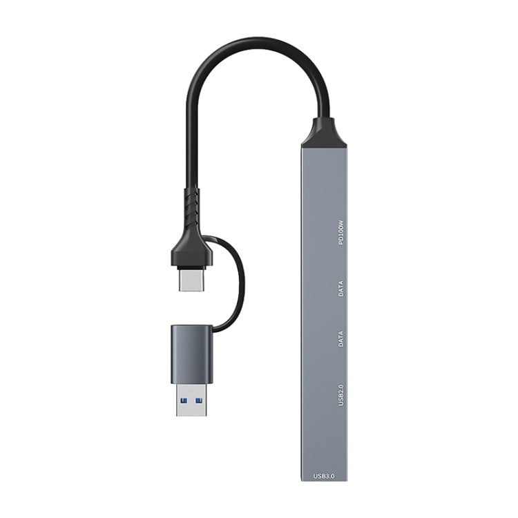 ADS-809D 5 in 1 USB + Type-C to PD100W + USB3.0/2.0 + Type-C HUB Docking Station