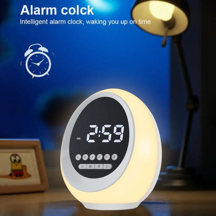 P13 Multifunctional RGB Wireless Bluetooth Speaker with Colorful Lights & Alarm & Clock