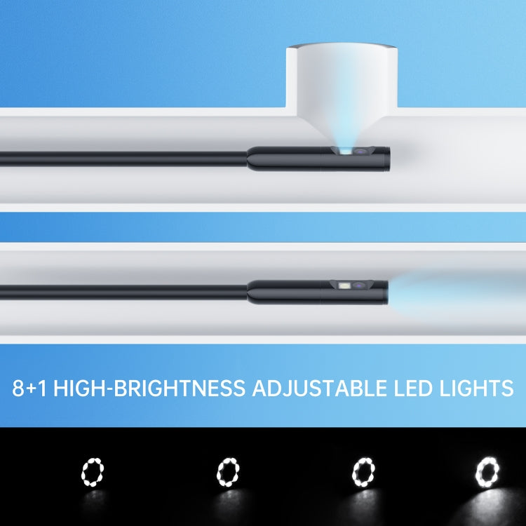 AN112 8mm Double Lenses HD Industry Endoscope Type-C + Micro USB + 8 Pin Connection Reluova