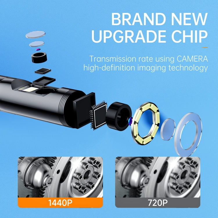 AN112 8mm Double Lenses HD Industry Endoscope Type-C + Micro USB + 8 Pin Connection Reluova