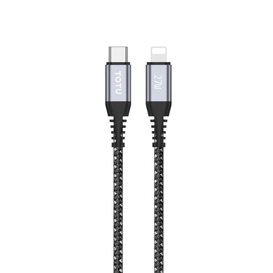 TOTU CB-5-PD 27W USB-C/Type-C to 8 Pin Data Cable, Length: 1m