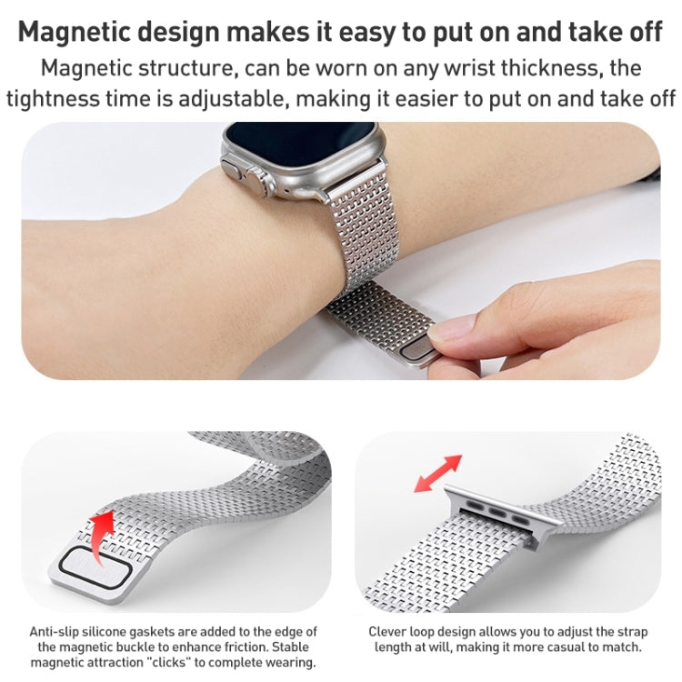 Milanese Loop Magnetic Clasp Stainless Steel Watch Band, Series 1