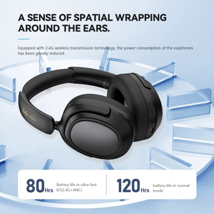 Eking ANC Noise Canceling Wireless Gaming Low Latency Headband Wireless Bluetooth Headphones