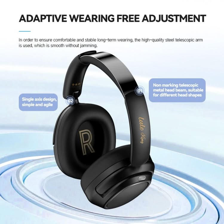 Eking ANC Noise Canceling Wireless Gaming Low Latency Headband Wireless Bluetooth Headphones