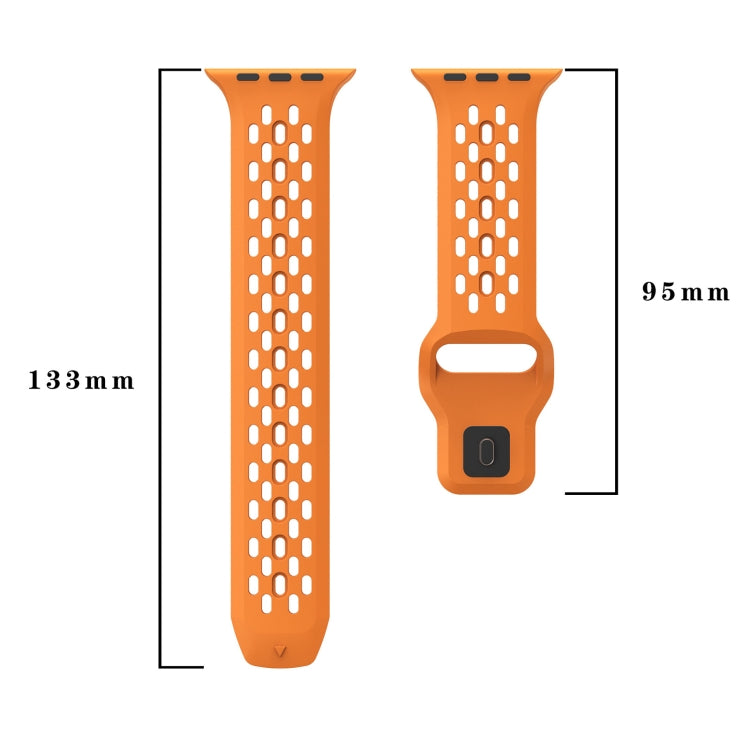 Oval Holes Fluororubber Watch Band, Series 1