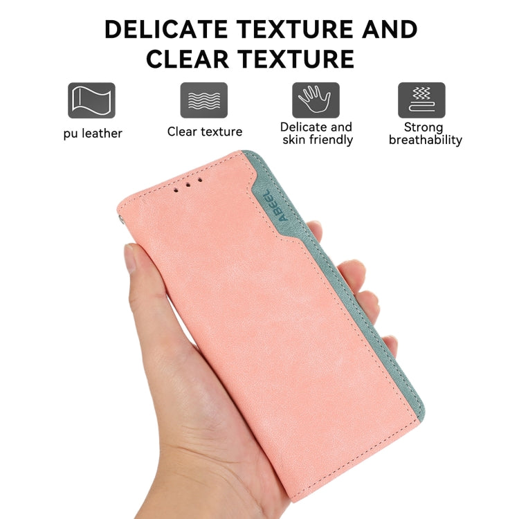 ABEEL Color Block Magnetic RFID Leather Phone Case, Series 2