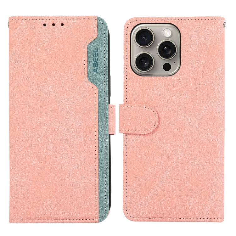 ABEEL Color Block Magnetic RFID Leather Phone Case, Series 2