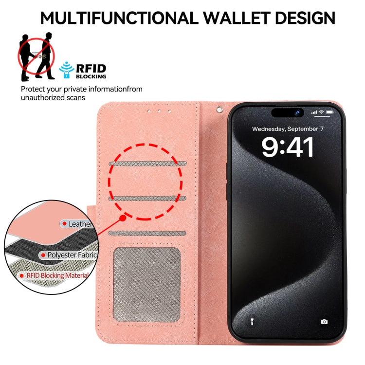 ABEEL Color Block Magnetic RFID Leather Phone Case, Series 3