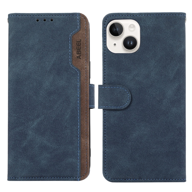 ABEEL Color Block Magnetic RFID Leather Phone Case, Series 1