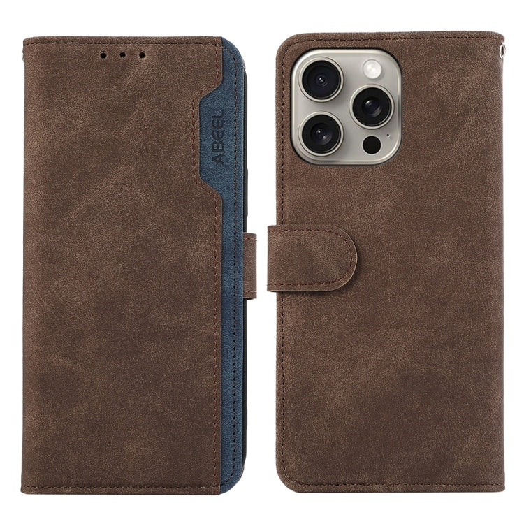 ABEEL Color Block Magnetic RFID Leather Phone Case, Series 3