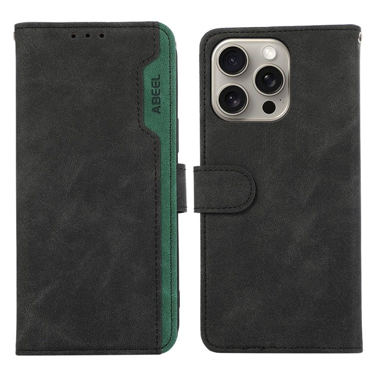 ABEEL Color Block Magnetic RFID Leather Phone Case, Series 1