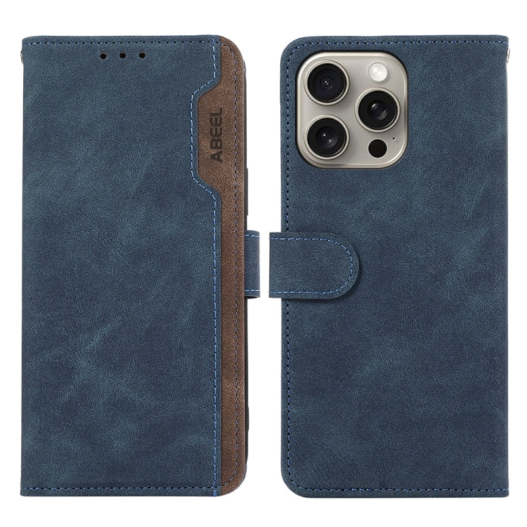 ABEEL Color Block Magnetic RFID Leather Phone Case, Series 2