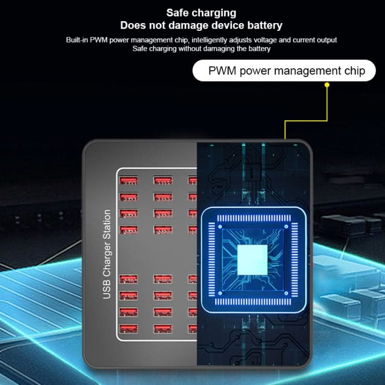 YFY-A76 200W 40 Ports USB Smart Charging Station