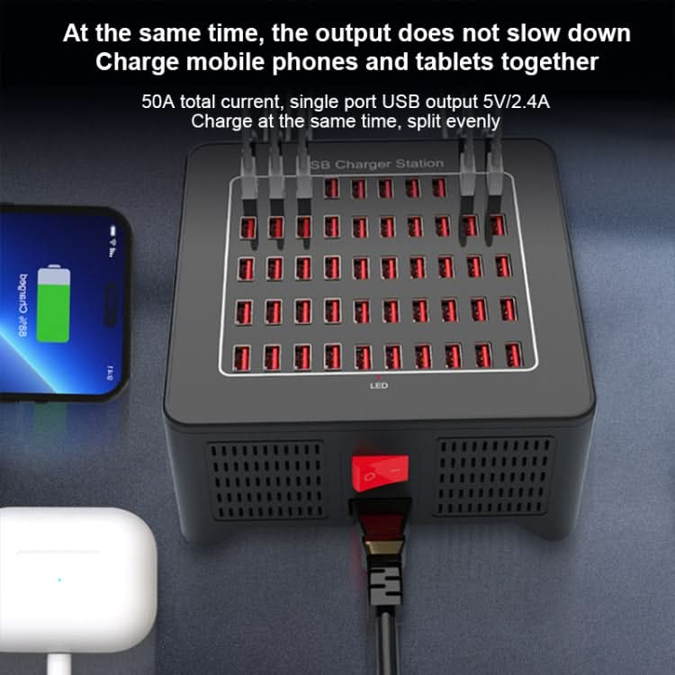 YFY-A77 250W 50 Ports USB Smart Charging Station