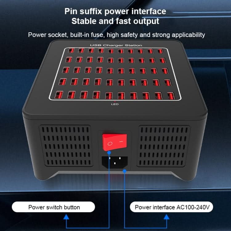 YFY-A77 250W 50 Ports USB Smart Charging Station