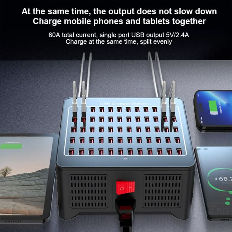 YFY-A78 300W 60 Ports USB Smart Charging Station