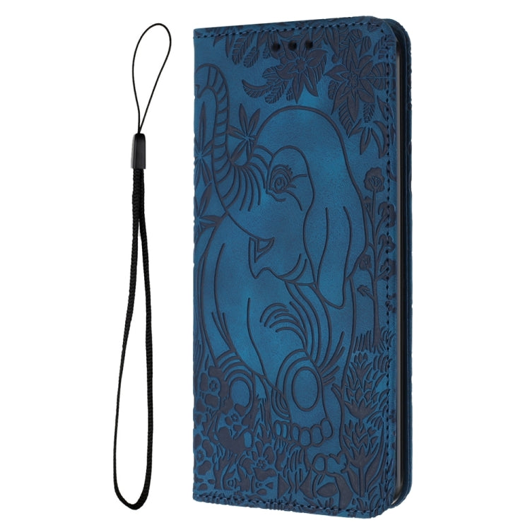 Retro Elephant Embossed Leather Phone Case, Series 3