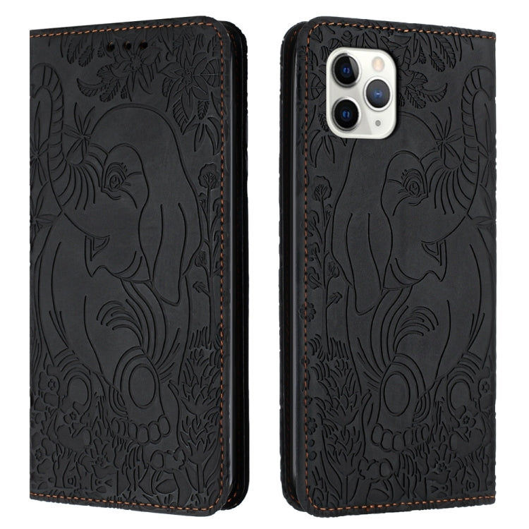 Retro Elephant Embossed Leather Phone Case, Series 2