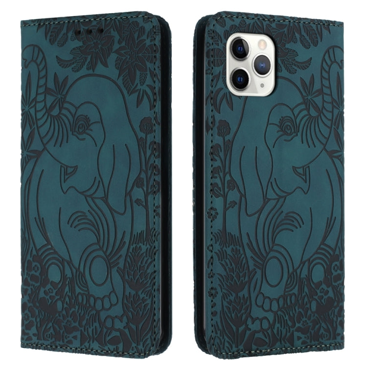 Retro Elephant Embossed Leather Phone Case, Series 2