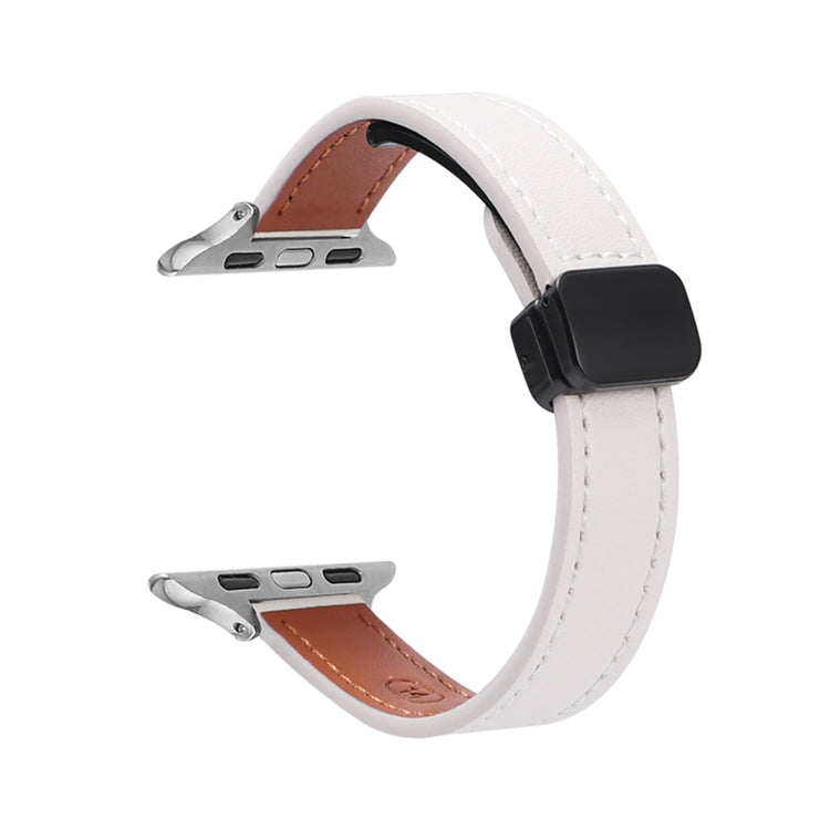 Slim Magnetic Buckle Genuine Leather Watch Band, Series 16