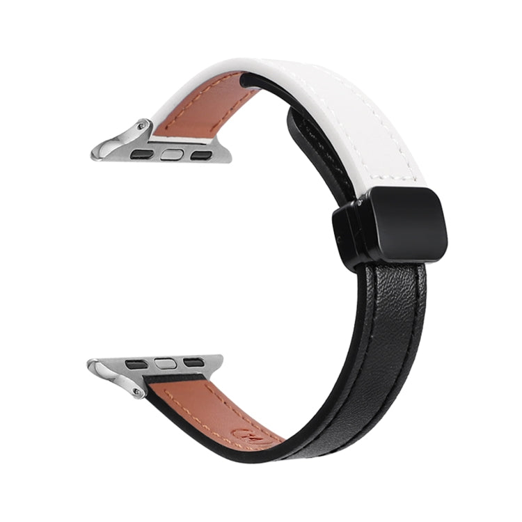 Slim Magnetic Buckle Genuine Leather Watch Band, Series 16