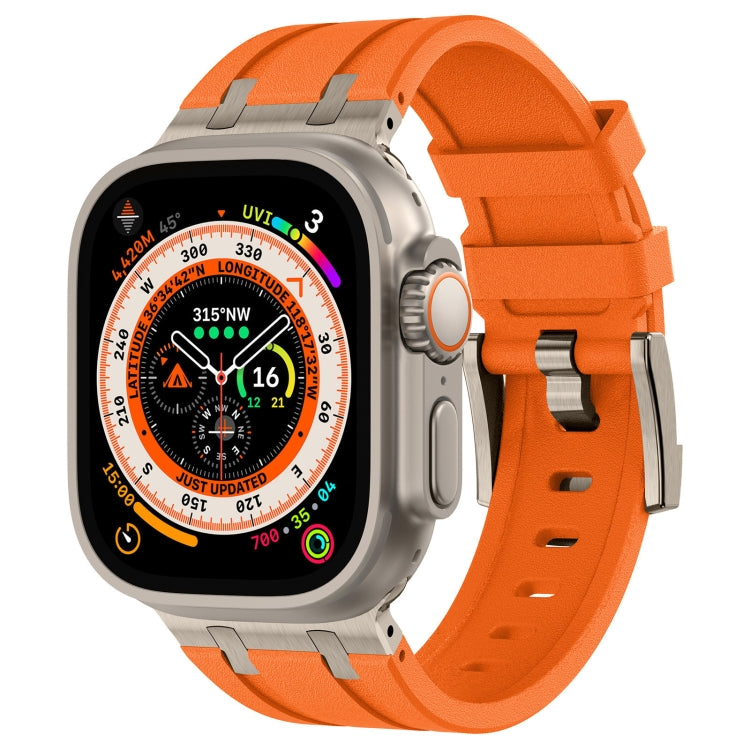 Stone Grain Liquid Silicone Watch Band, Series 4