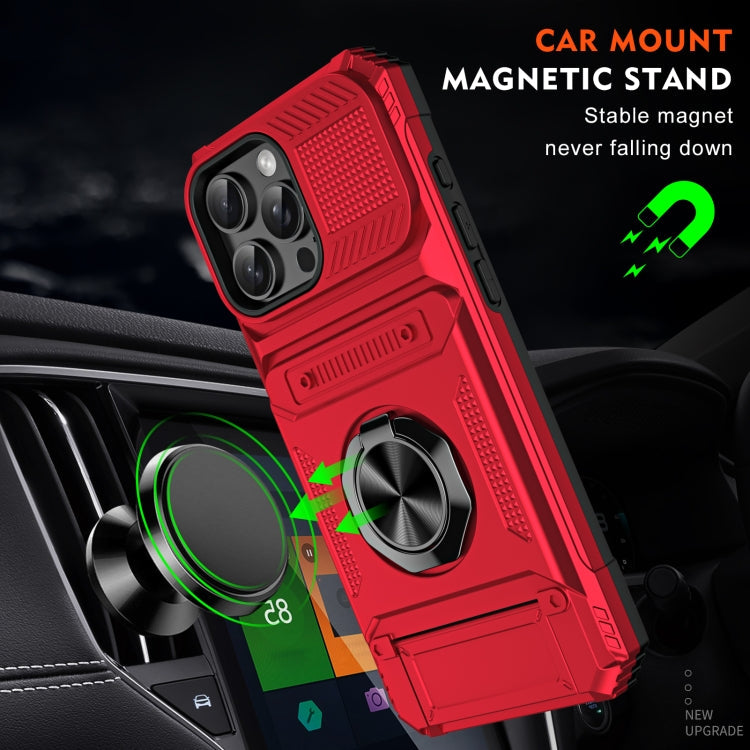 TPU+PC Shockproof Card Phone Case with Metal Ring Holder, Series 2