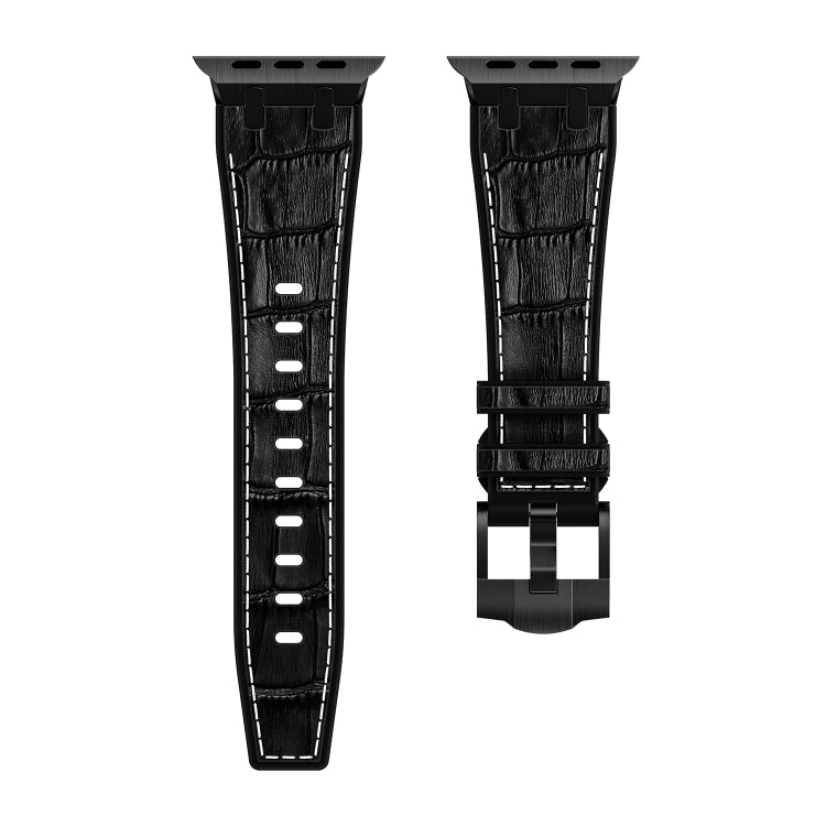 Crocodile Texture Liquid Silicone Watch Band, Series 3