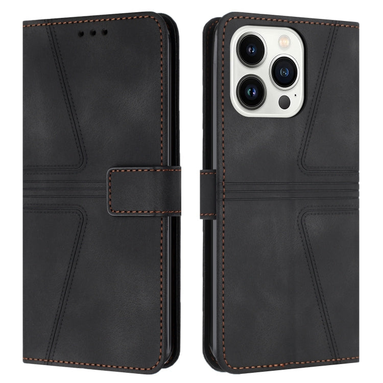 Triangle Solid Color Leather Phone Case, Series 3