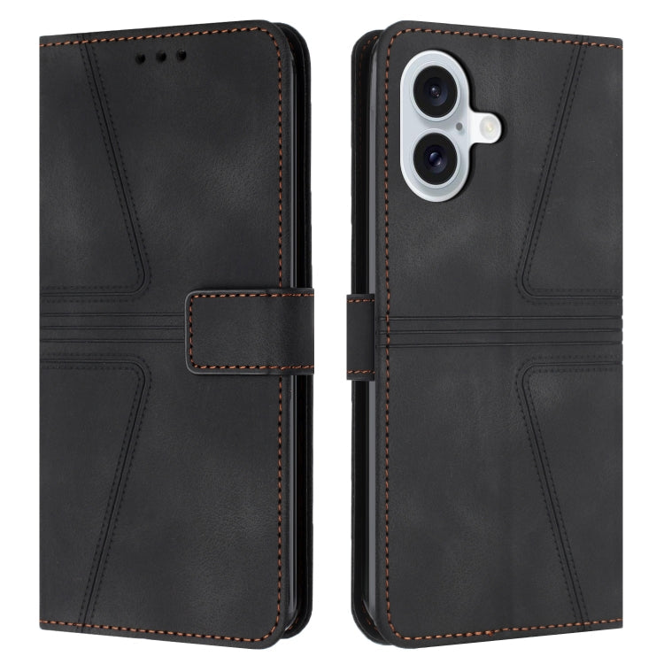 Triangle Solid Color Leather Phone Case, Series 1