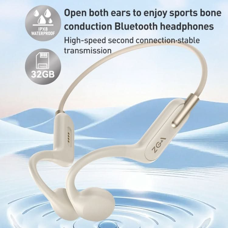 ZGA SP06 Waterproof Bone Conduction Bluetooth Sports Earphone