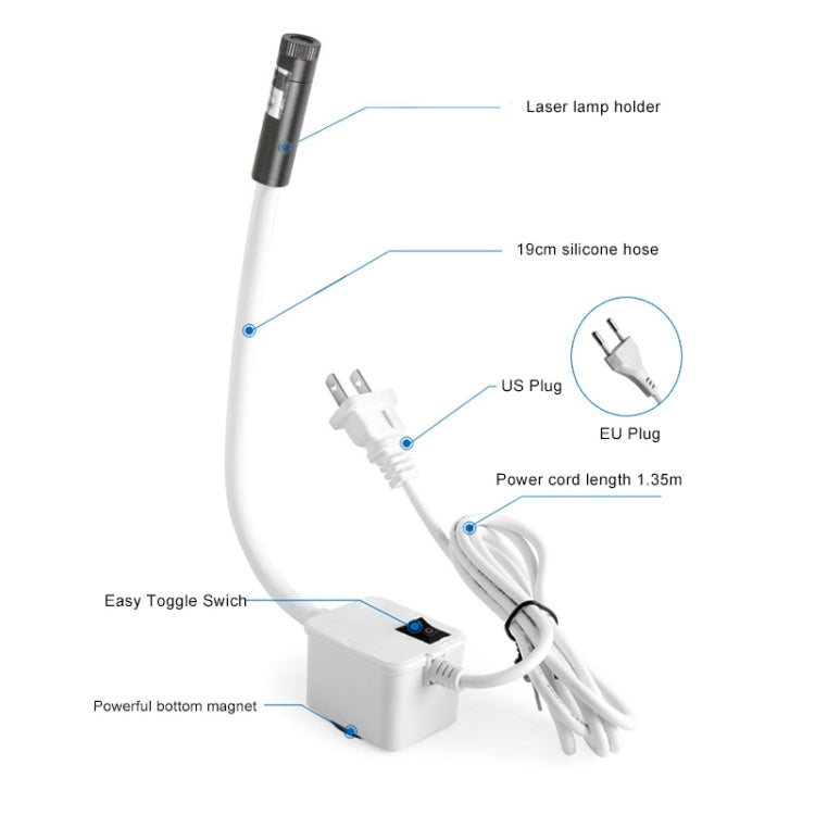 Hose Magnetic Infrared Laser Positioning LED Work Light My Store