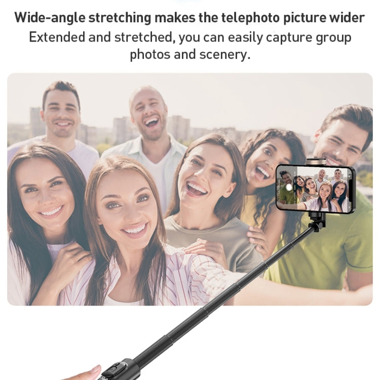 ZGA S02 Bluetooth Remote Control Hidden Tripod Selfie Stick