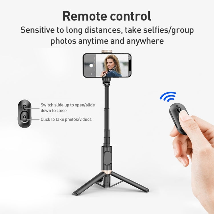 ZGA S02 Bluetooth Remote Control Hidden Tripod Selfie Stick