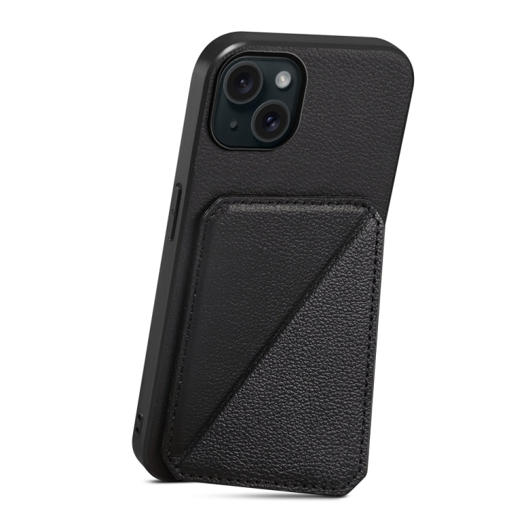 D04 Calf Texture Dual Card Slot Holder Phone Case, Series 4