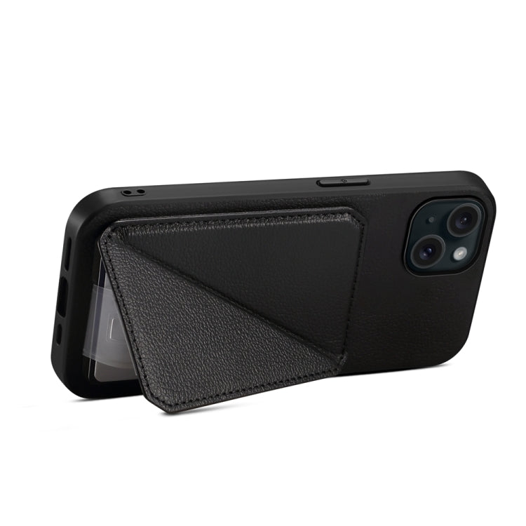 D04 Calf Texture Dual Card Slot Holder Phone Case, Series 4