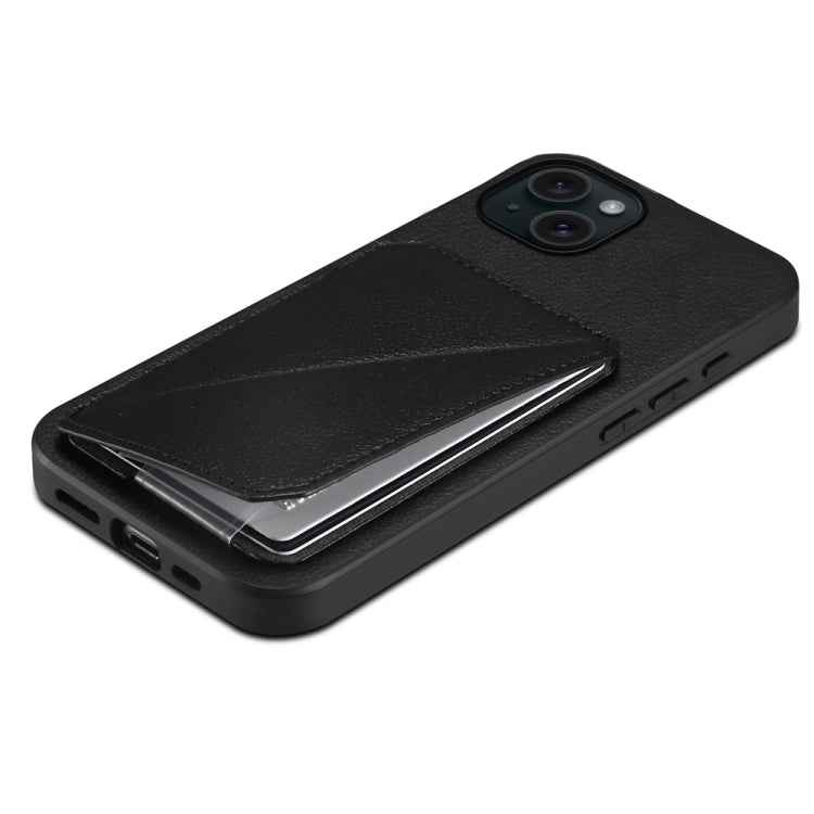 D04 Calf Texture Dual Card Slot Holder Phone Case, Series 4